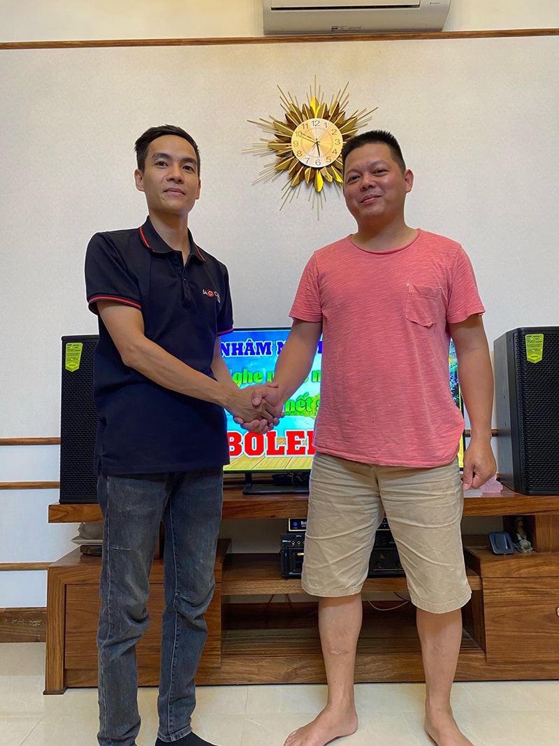 Lắp đặt dàn karaoke gia đình anh Tường tại Hà Nội