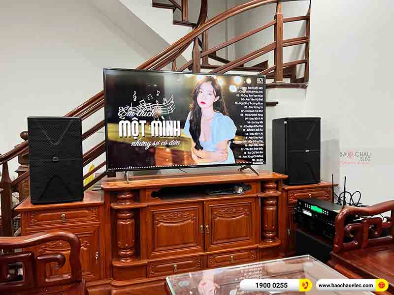 Lắp đặt dàn karaoke gia đình chị Hằng tại Hà Nội