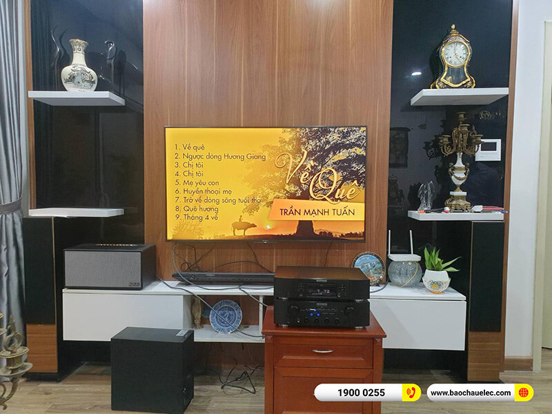 Lắp đặt dàn nghe nhạc sang trọng cho anh Tuấn tại Hà Nội