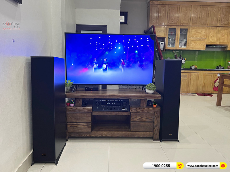 Lắp đặt dàn nghe nhạc trị giá hơn 30 triệu đồng cho anh An tại Hà Nội