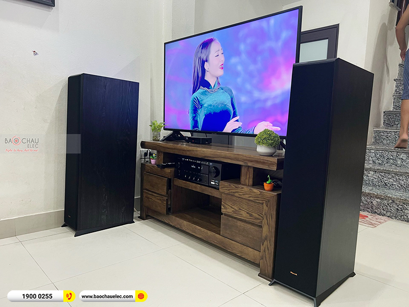 Lắp đặt dàn nghe nhạc trị giá hơn 30 triệu đồng cho anh An tại Hà Nội