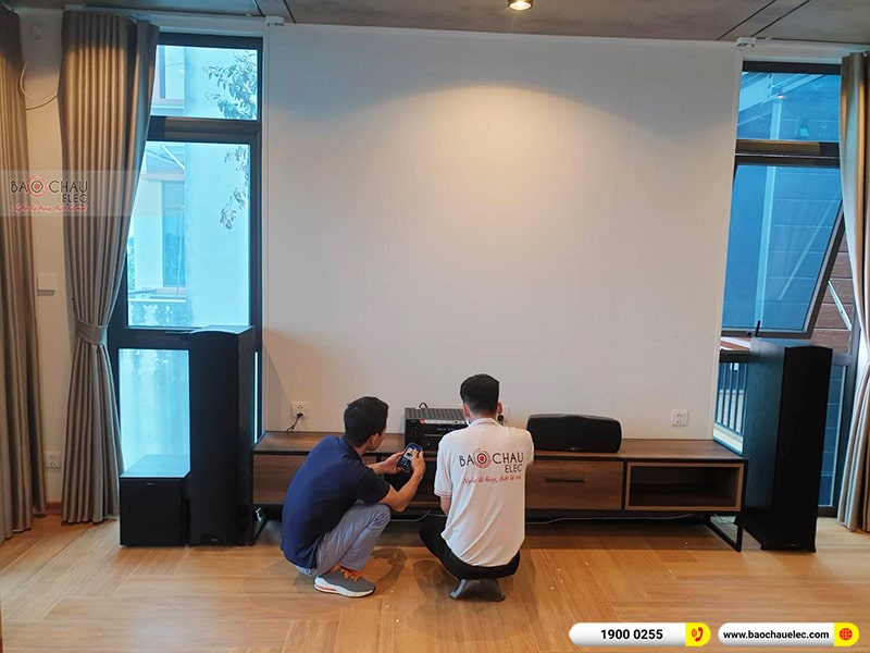 Lắp đặt dàn âm thanh 5.1 xem phim, nghe nhạc cho anh Hà tại Thái Bình