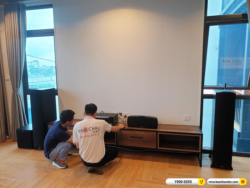 Lắp đặt dàn âm thanh 5.1 xem phim, nghe nhạc cho anh Hà tại Thái Bình