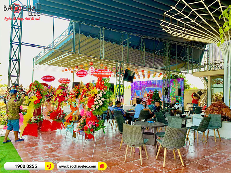Lắp đặt dàn âm thanh karaoke cho vườn hoa Khánh Bình tại Bình Dương
