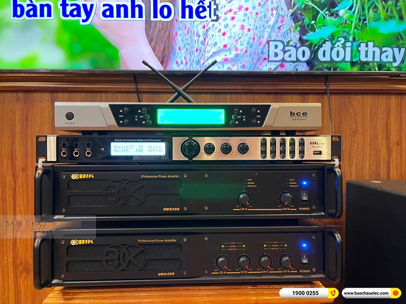 Lắp đặt dàn karaoke cho gia đình anh Sáng tại Bắc Giang
