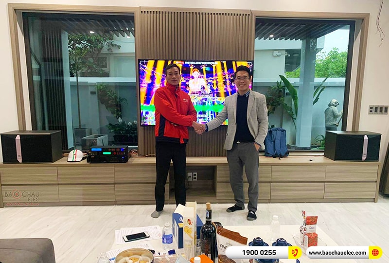Lắp đặt dàn karaoke gia đình anh Tuấn tại Thanh Hóa