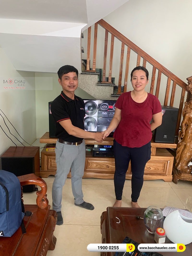 Lắp đặt dàn karaoke trị giá hơn 40 triệu đồng cho chị Huệ tại Thanh Hóa
