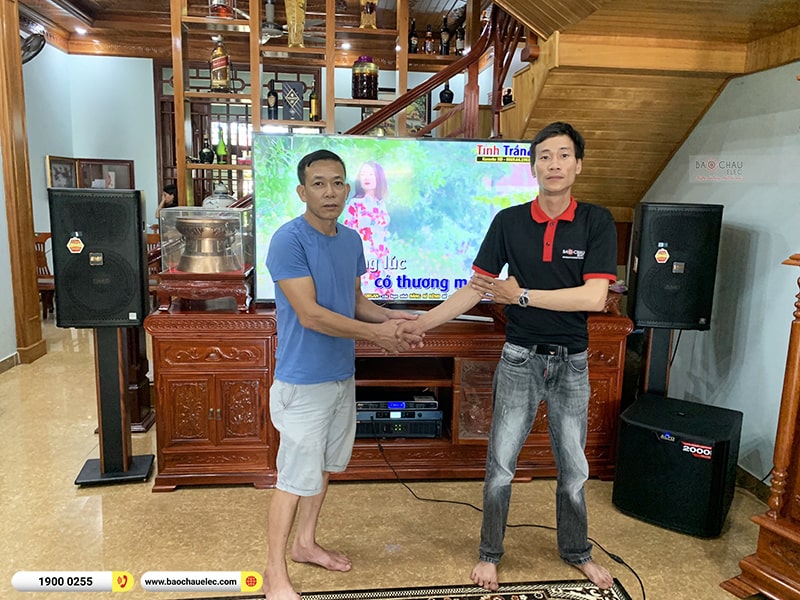 Lắp đặt dàn karaoke trị giá hơn 60 triệu cho chị Nhung tại Thanh Hóa