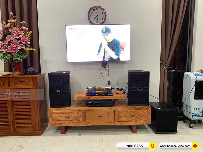 Dàn karaoke của gia đình chị Huyền