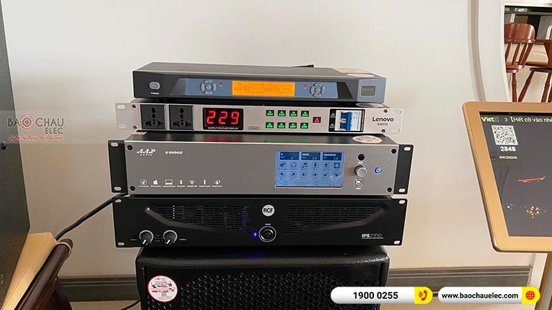 Dàn karaoke của gia đình chị Ninh