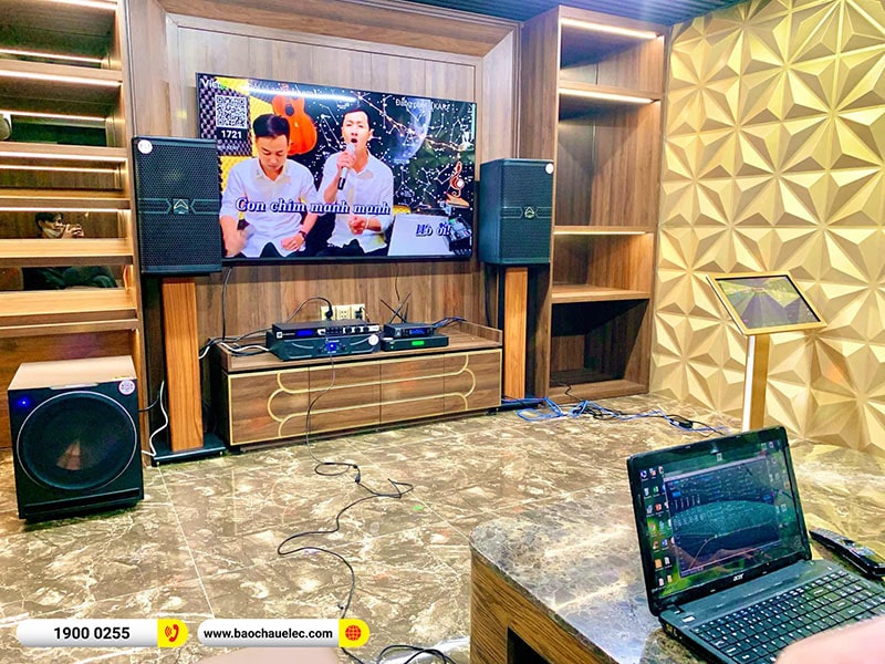 Dàn karaoke của gia đình chị Trinh