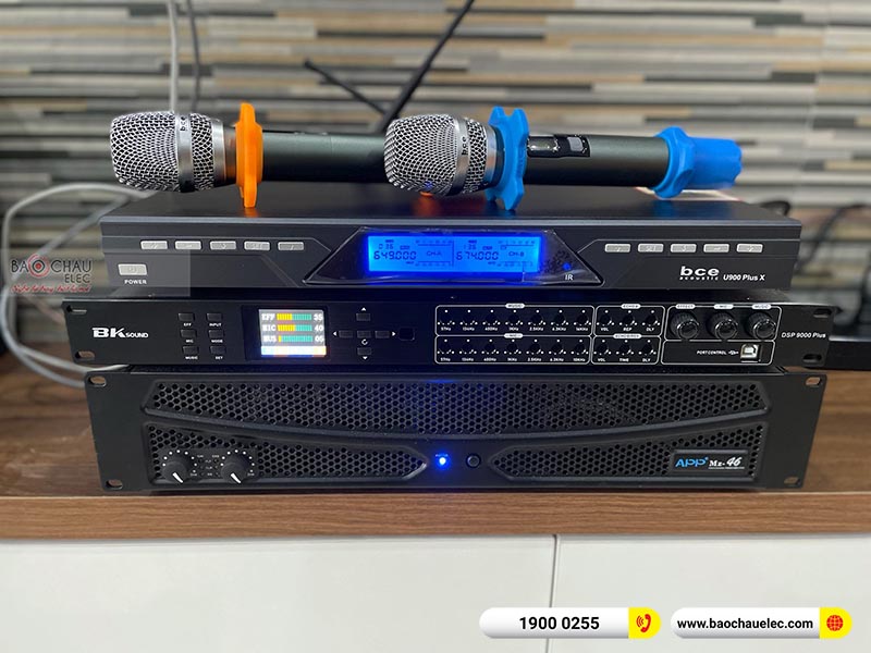 Dàn karaoke của gia đình anh Hải