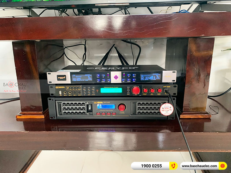 Dàn karaoke của gia đình anh Quân