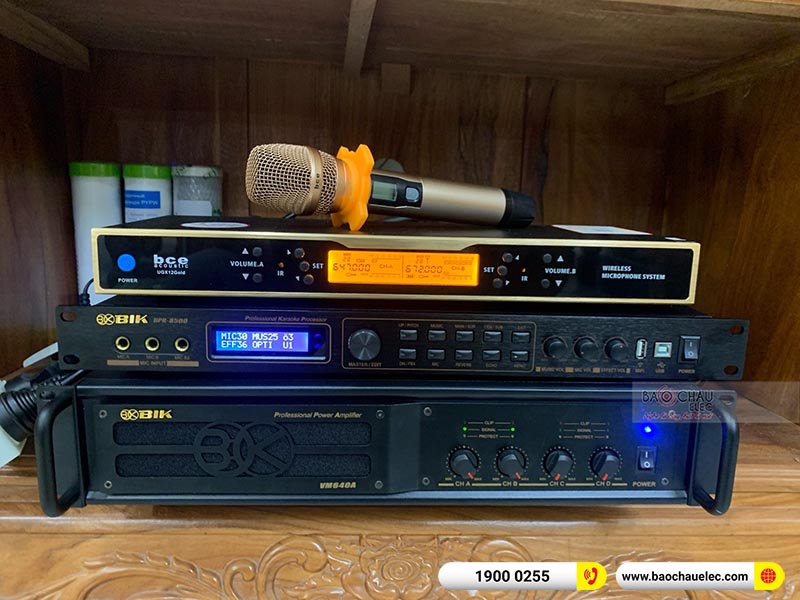 Dàn karaoke của gia đình anh Tân