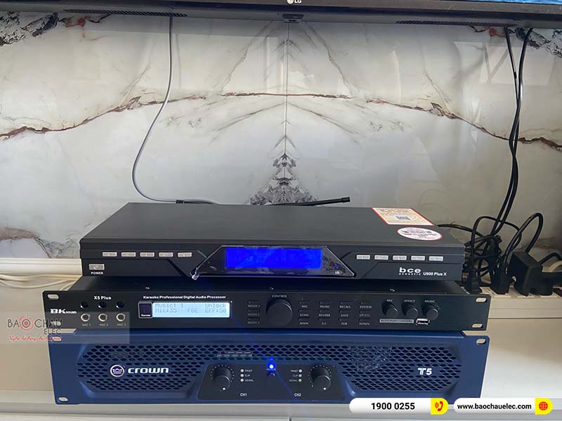 Dàn karaoke của gia đình anh Thiệp