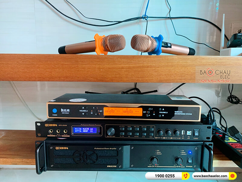 Dàn karaoke của gia đình chị Hạnh