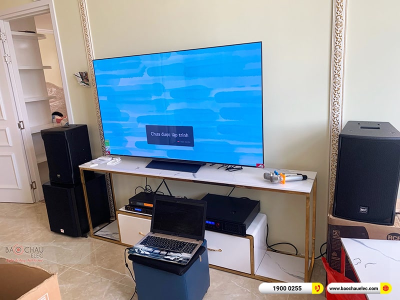 Lắp đặt dàn karaoke cao cấp cho gia đình chị Ngân tại TPHCM