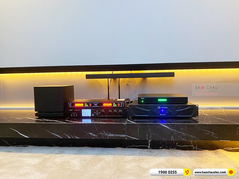 Lắp đặt dàn karaoke trị giá hơn 100 triệu cho anh Long tại TPHCM