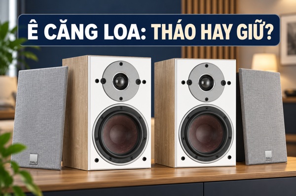 Nghe nhạc nên tháo hay giữ ê căng loa? Cách kiểm tra trên chính bộ dàn của bạn