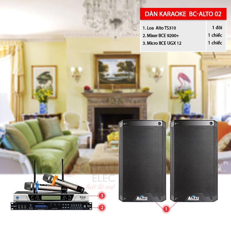 Dàn karaoke - chơi DJ BC-Alto02