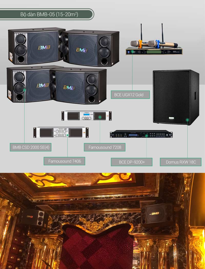 Dàn karaoke BC-BMB05 minh họa