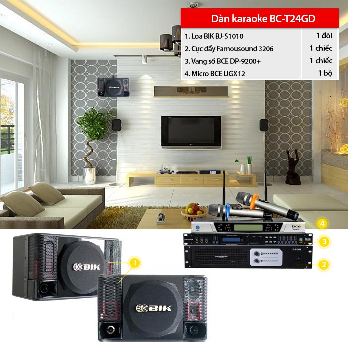 Dàn karaoke gia đình BC-T24GD
