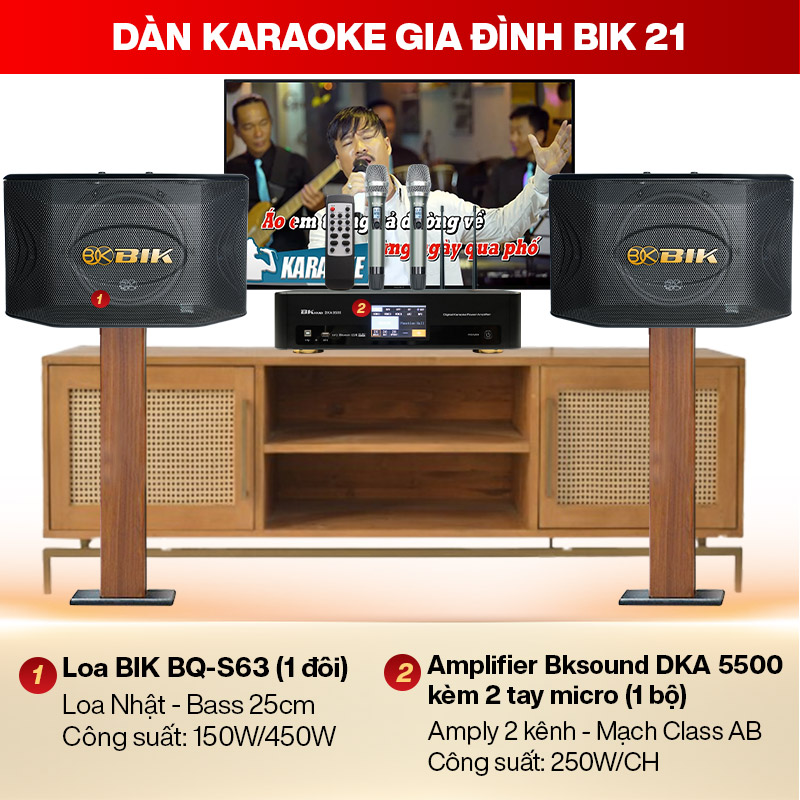 Dàn karaoke gia đình BIK 21