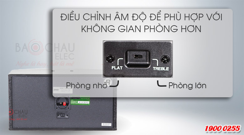 Loa BMB CSV-450(SE) có thể điều chỉnh âm độ theo diện tích phòng dễ dàng