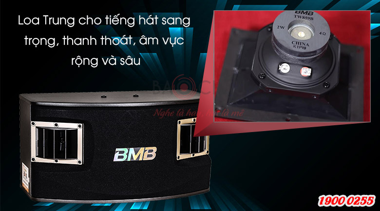 Loa BMB CSV-450(SE) có lao trung truyền tải tiếng hát tốt