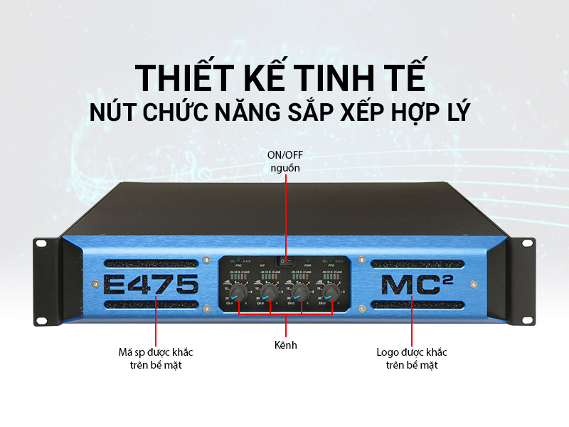 Cục đẩy công suất MC2 Audio E475 