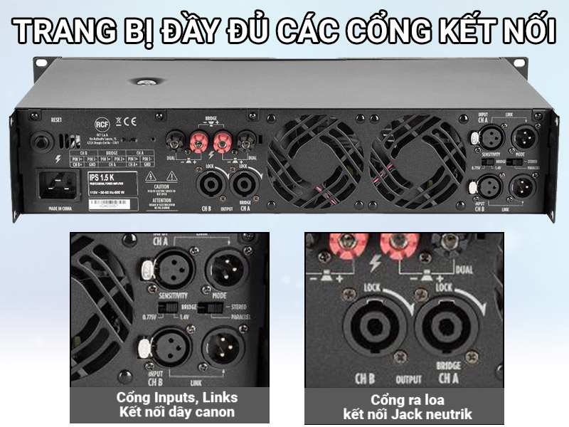 Cục đẩy công suất RCF IPS 1.5K