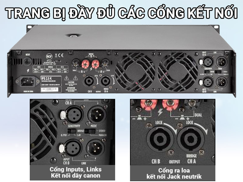 Cục đẩy công suất RCF IPS 2.5K