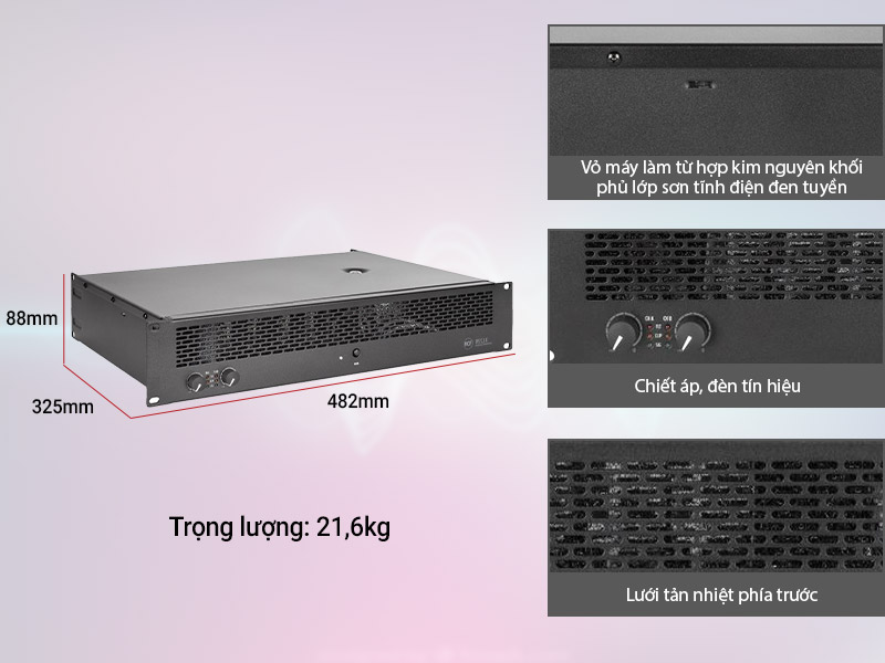 Cục đẩy công suất RCF IPS 5.0K