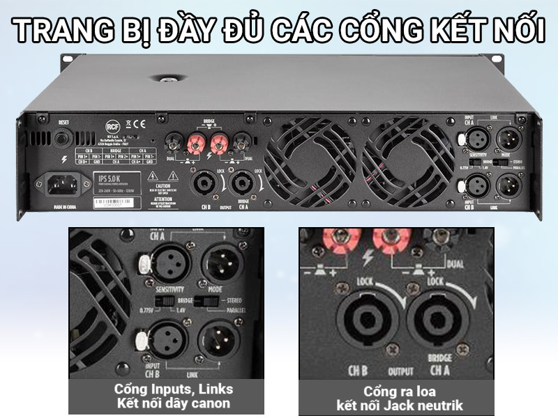 Cục đẩy công suất RCF IPS 5.0K