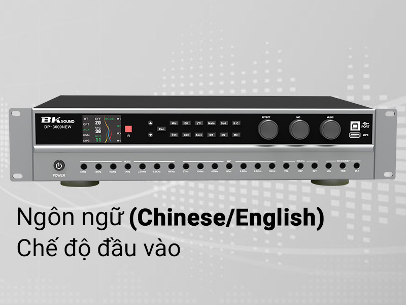 Cục đẩy liền vang BKSound DP3600 New