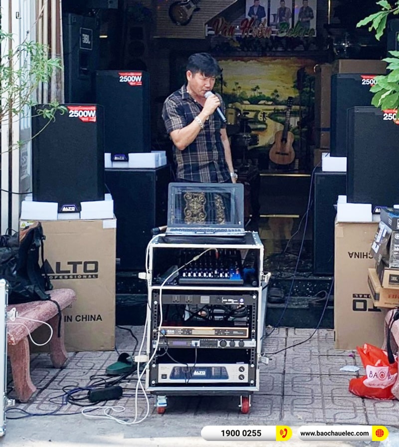 Lắp đặt dàn âm thanh trị giá gần 120 triệu cho anh Hiến tại Bình Dương