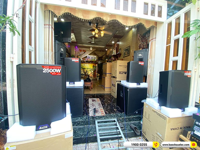 Lắp đặt dàn âm thanh trị giá gần 120 triệu cho anh Hiến tại Bình Dương