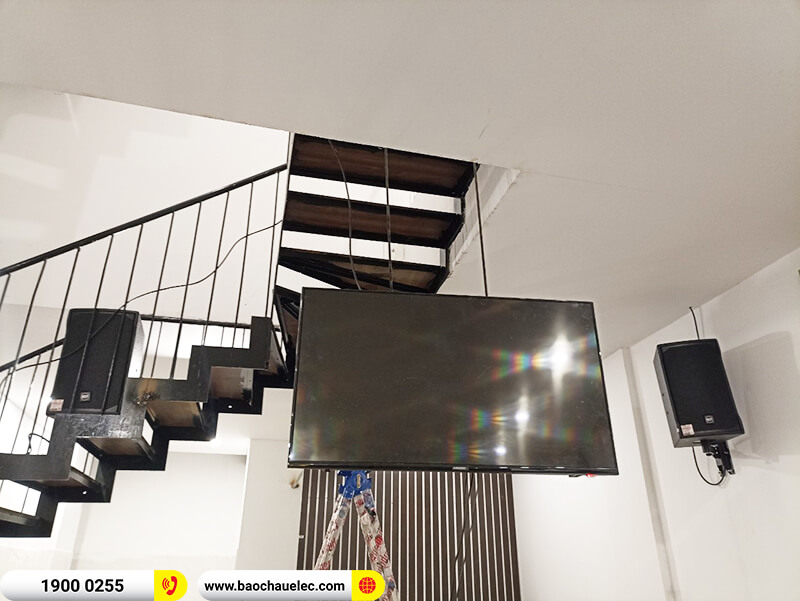 Lắp đặt dàn âm thanh quán cafe cho anh Huynh ở Bắc Giang