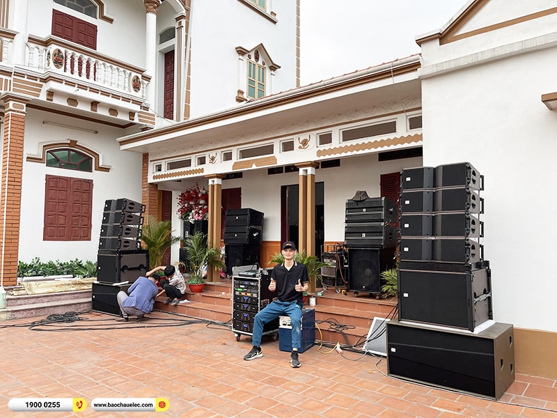 Lắp đặt d&agrave;n Line Array BKSound trị gi&aacute; hơn 200 triệu cho kh&aacute;ch h&agrave;ng tại Bắc Giang