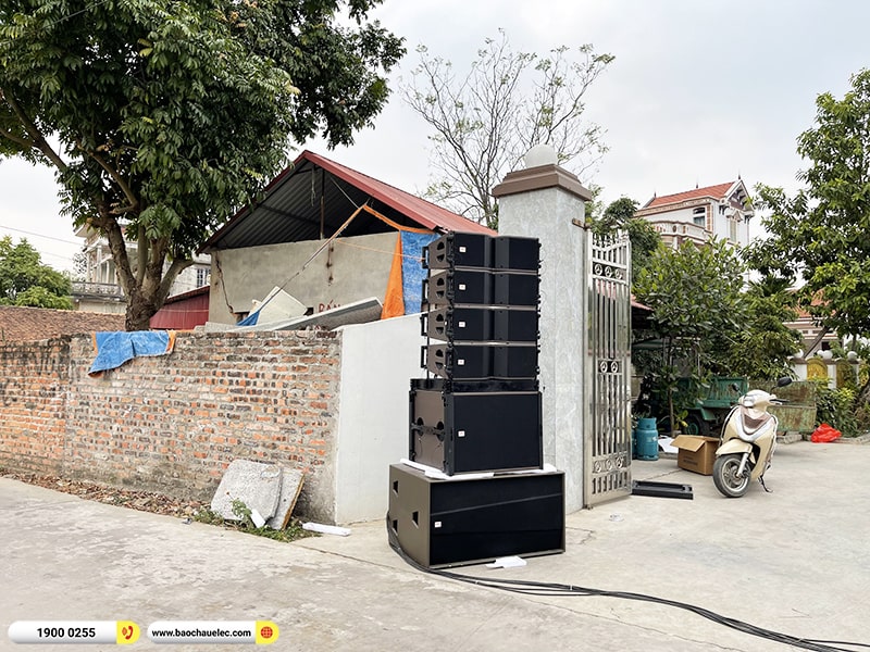 Lắp đặt d&agrave;n Line Array BKSound trị gi&aacute; hơn 200 triệu cho kh&aacute;ch h&agrave;ng tại Bắc Giang