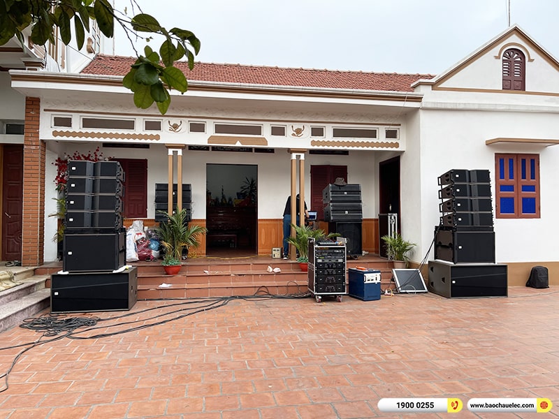 Lắp đặt d&agrave;n Line Array BKSound trị gi&aacute; hơn 200 triệu cho kh&aacute;ch h&agrave;ng tại Bắc Giang