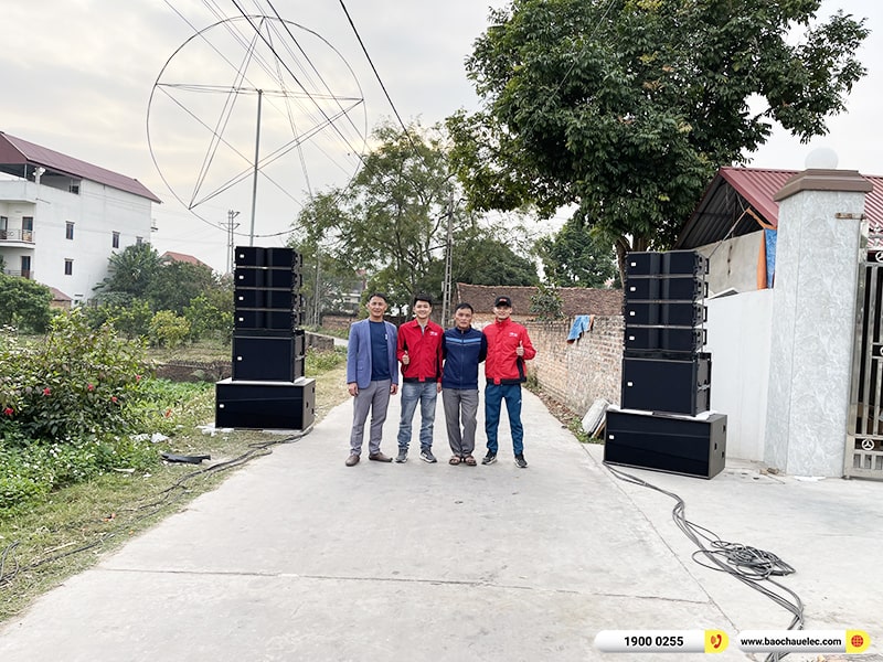 Lắp đặt d&agrave;n Line Array BKSound trị gi&aacute; hơn 200 triệu cho kh&aacute;ch h&agrave;ng tại Bắc Giang