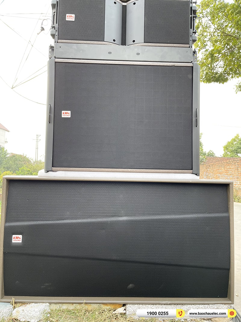 Lắp đặt d&agrave;n Line Array BKSound trị gi&aacute; hơn 200 triệu cho kh&aacute;ch h&agrave;ng tại Bắc Giang