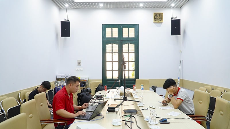 Lắp đặt dàn âm thanh hội trường Công ty Cổ Phần Vật tư Nông sản