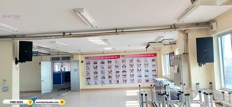 Lắp đặt hệ thống âm thanh hội trường Công ty CP thiết bị điện và xây dựng VN ở Hải Dương