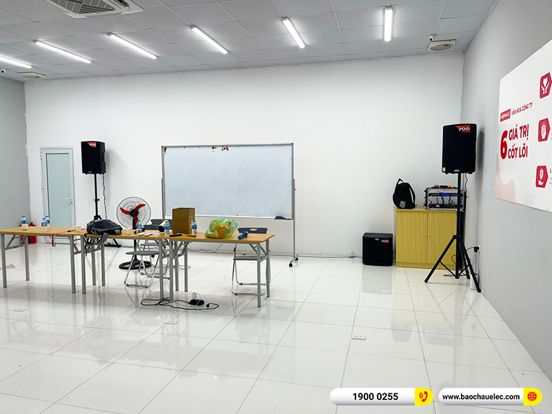 Lắp đặt dàn âm thanh hội trường trị giá gần 40 triệu cho công ty TNHH TM Tổng hợp HTV tại Hà Nội