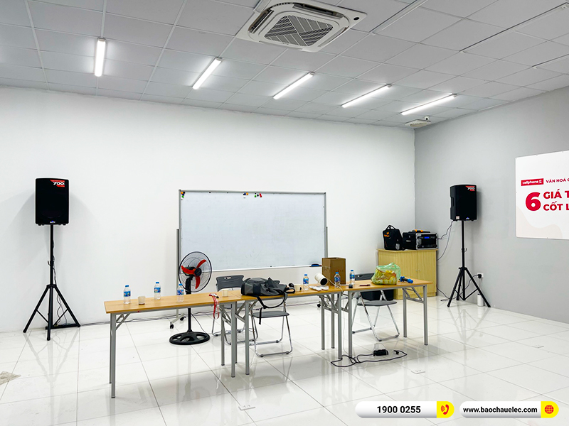 Lắp đặt dàn âm thanh hội trường trị giá gần 40 triệu cho công ty TNHH TM Tổng hợp HTV tại Hà Nội