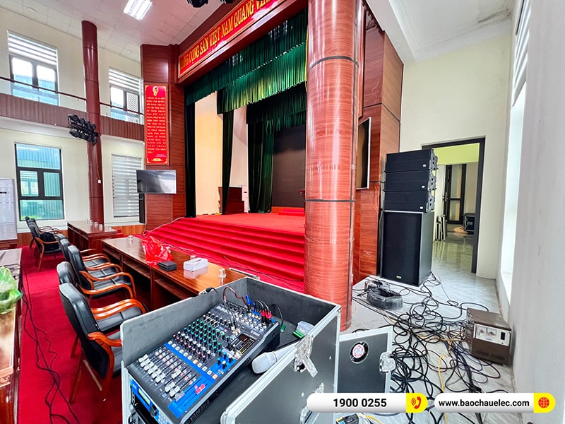 Lắp đặt dàn Line Array cho hội trường trị giá 250 triệu tại Trung tâm Văn hóa Huyện Nam Sách - Hải Dương