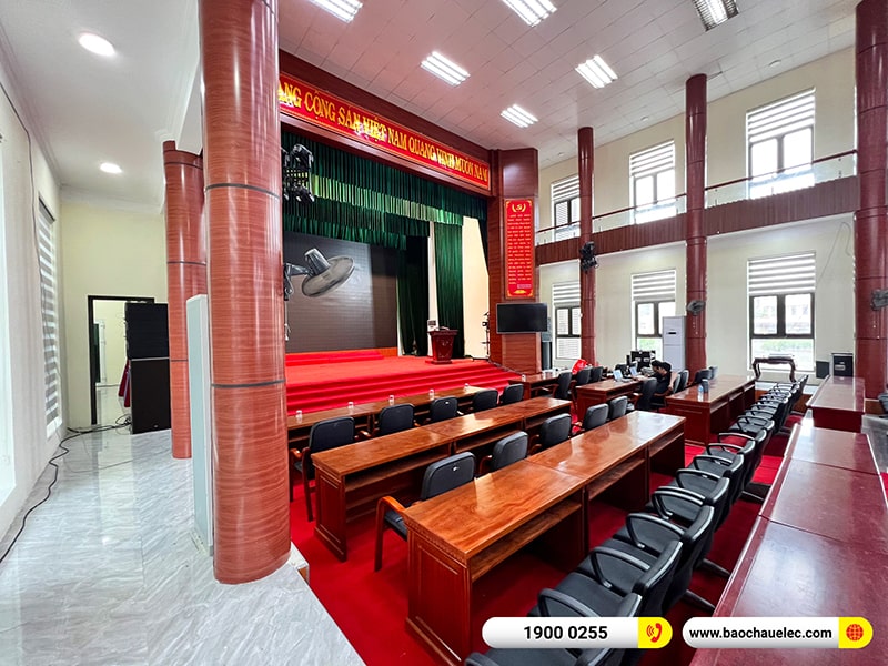Lắp đặt dàn Line Array cho hội trường trị giá 250 triệu tại Trung tâm Văn hóa Huyện Nam Sách - Hải Dương