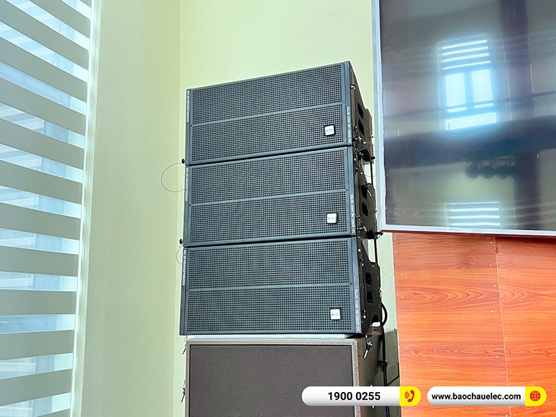Lắp đặt dàn Line Array cho hội trường trị giá 250 triệu tại Trung tâm Văn hóa Huyện Nam Sách - Hải Dương